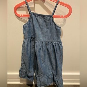 Girls chambray tank dress